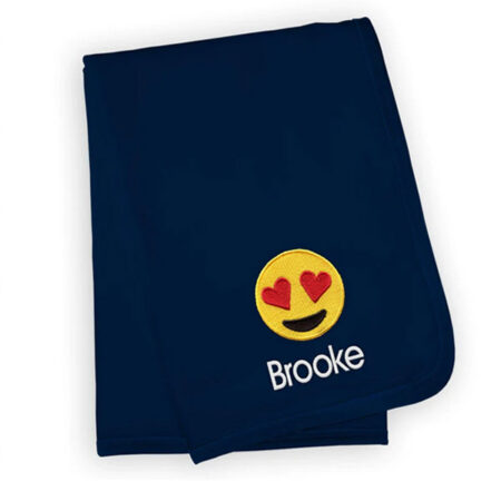 personalized baby blanket emoji