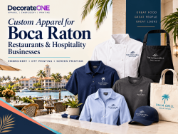 Custom Apparel for Boca Raton Restaurants and Hospitality Businesses Custom Apparel for Boca Raton Restaurants and Hospitality Businesses