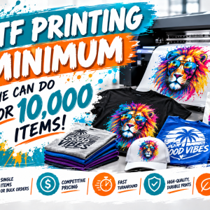 DTF Printing Minimum DTF Printing Minimum