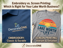 Embroidery vs. Screen Printing: Which Is Right for Your Lake Worth Business? Embroidery vs. Screen Printing: Which Is Right for Your Lake Worth Business?