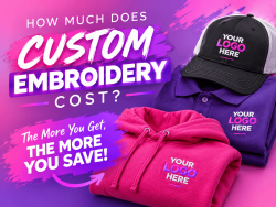 How much does custom embroidery cost How much does custom embroidery cost