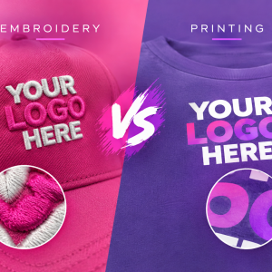 Embroidery vs Printing Embroidery vs Printing