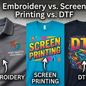 Embroidery vs. Screen Printing vs. DTF: What Should a Boynton Beach Business Choose? Embroidery vs. Screen Printing vs. DTF: What Should a Boynton Beach Business Choose?